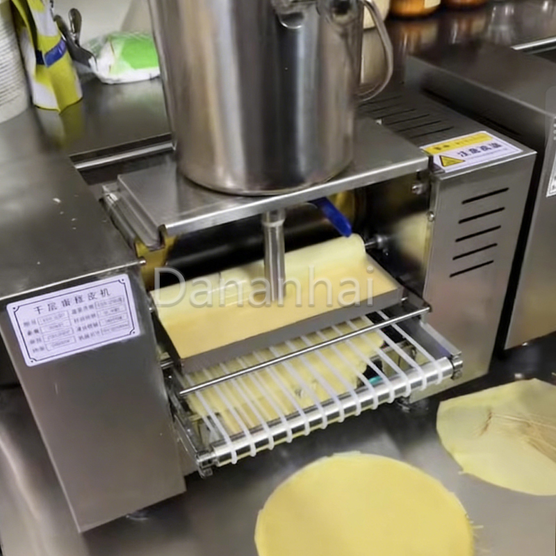 Kitchen Appliances In Store - Kleine Pfannkuchenmaschine für Dessertläden - Tausendschicht-Kuchenhüllen-Hersteller