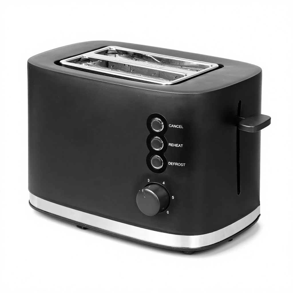 Toaster 4 Slice - Elektrischer Toaster, Frühstücksmaschine, automatisch, mit Stecker,