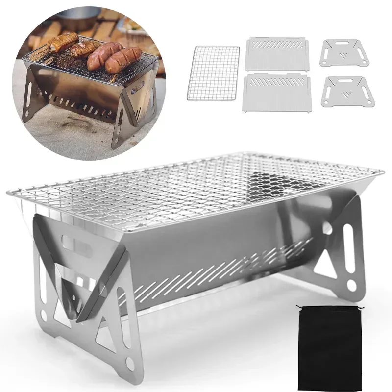 Toaster 4 Slice - Tragbare Falten Barbecue Grill Heizung Öfen