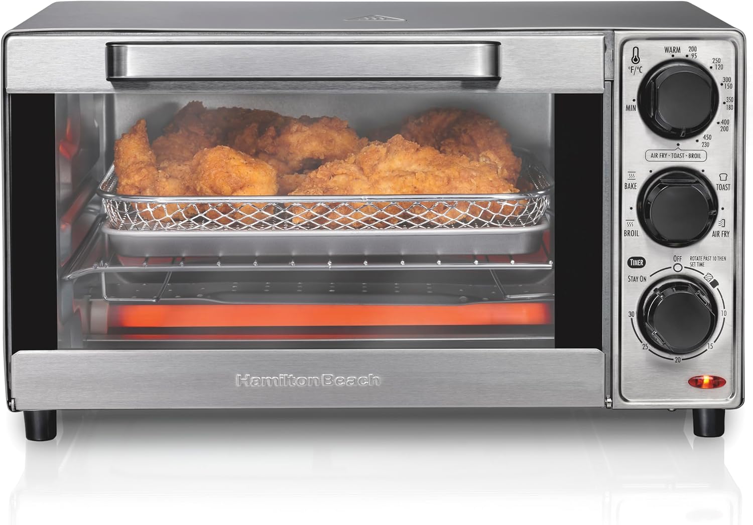 Toaster 4 Slice - 4-Scheiben-Toasterofen und Heißluftfritteuse-Kombination für die Arbeitsplatte