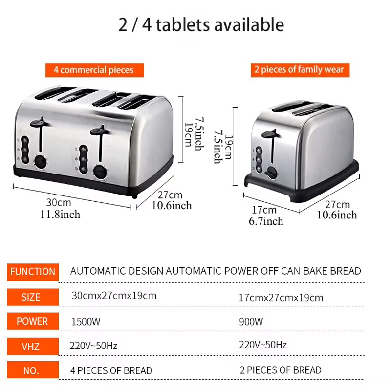 Neues Design Elektrischer Edel – Toaster 4 Slice Bewertung und Preis